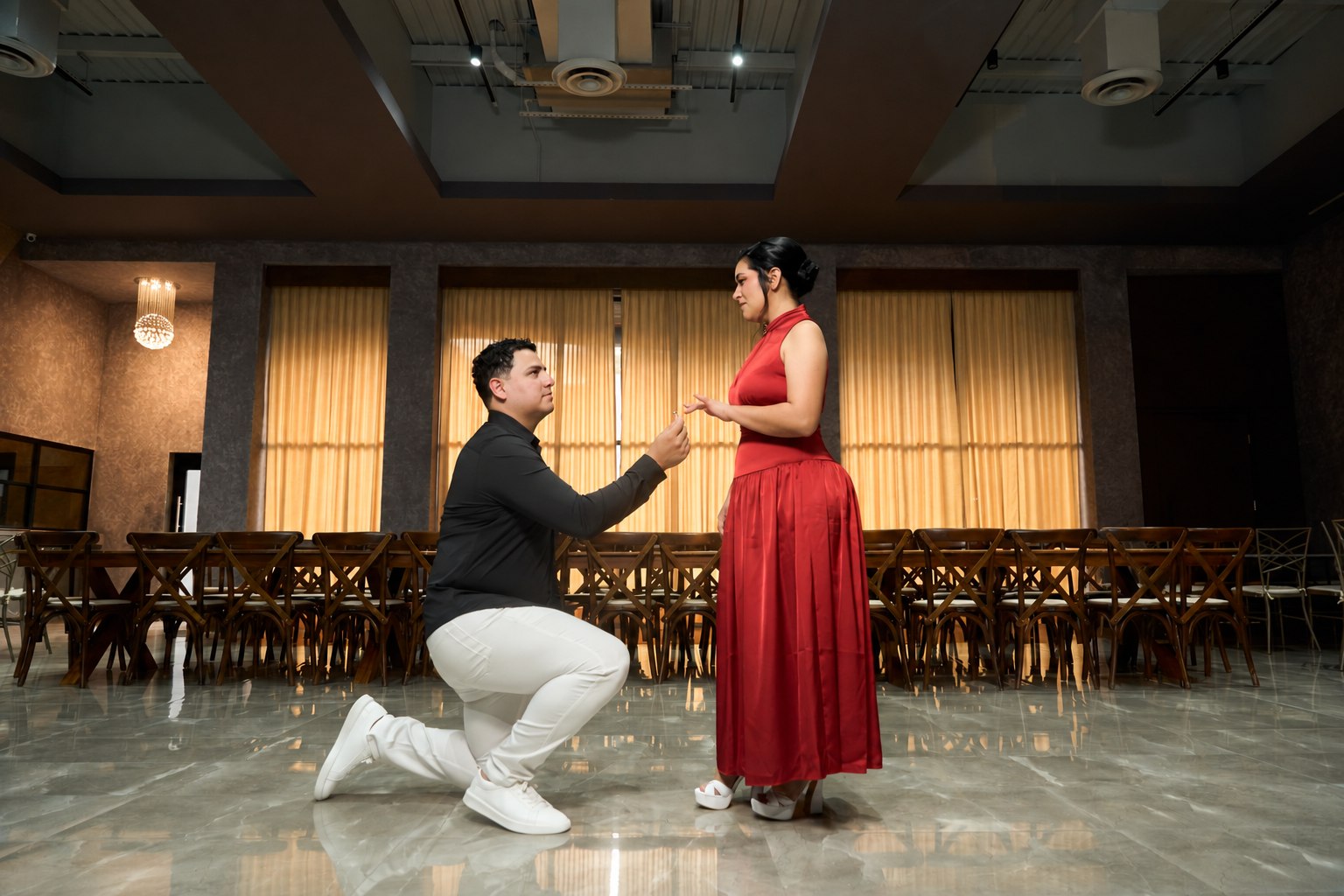 A proposal photograph, shown as an invitation example